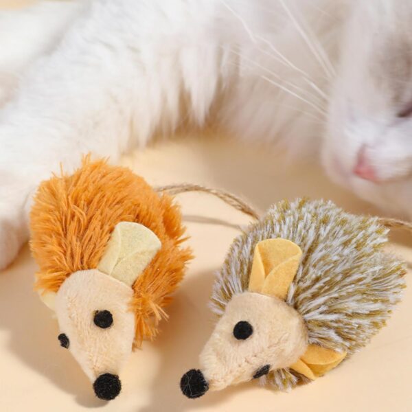 Brown Plush Mouse Toy - Image 4