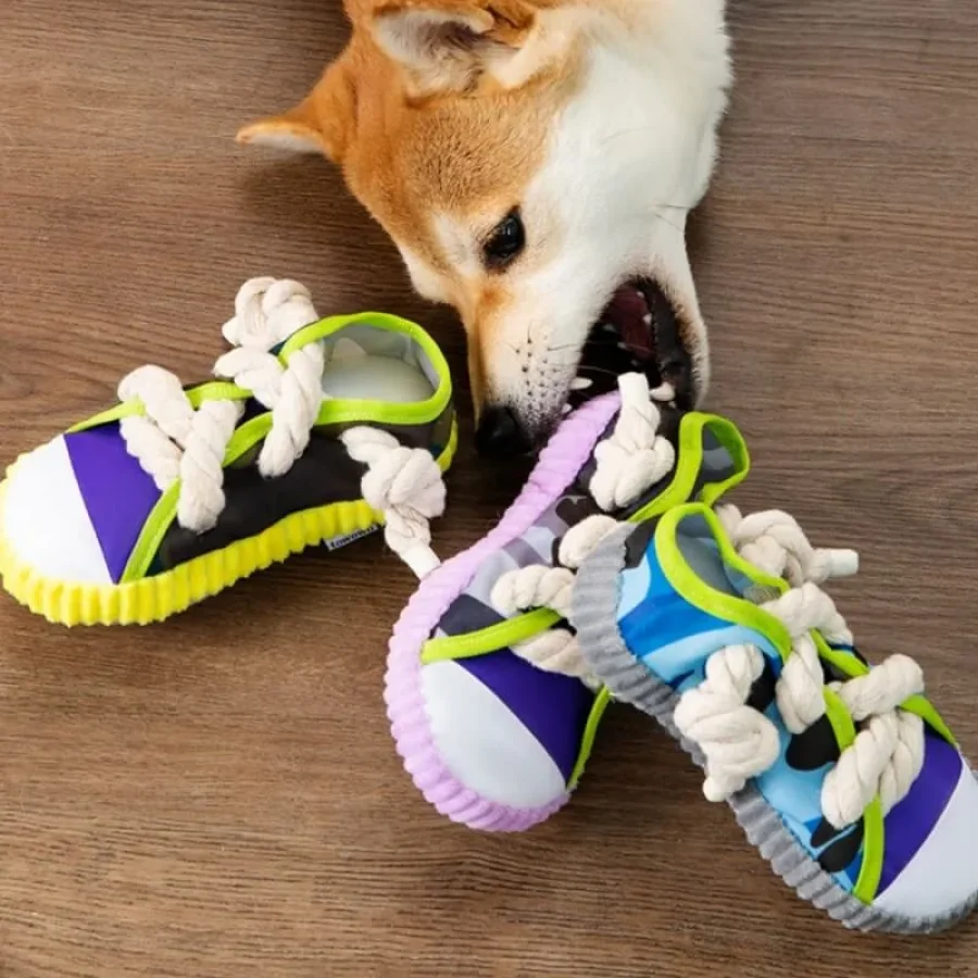 Dog Shoe Shaped Squeaky Toy