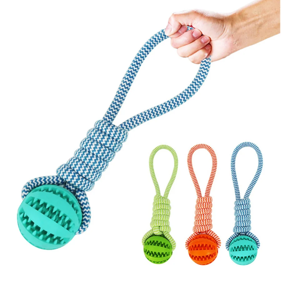 Food Hide Ball with Rope Toy