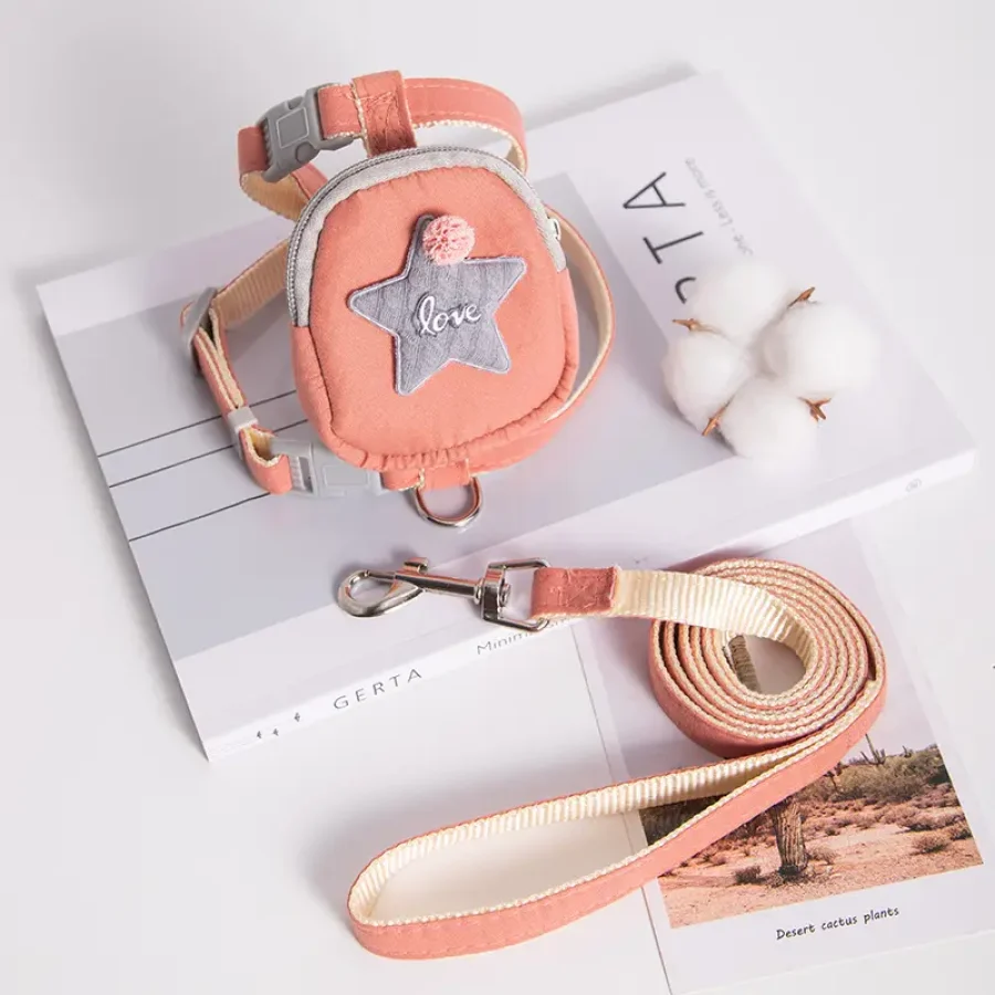 Pet Harness Set With Bag