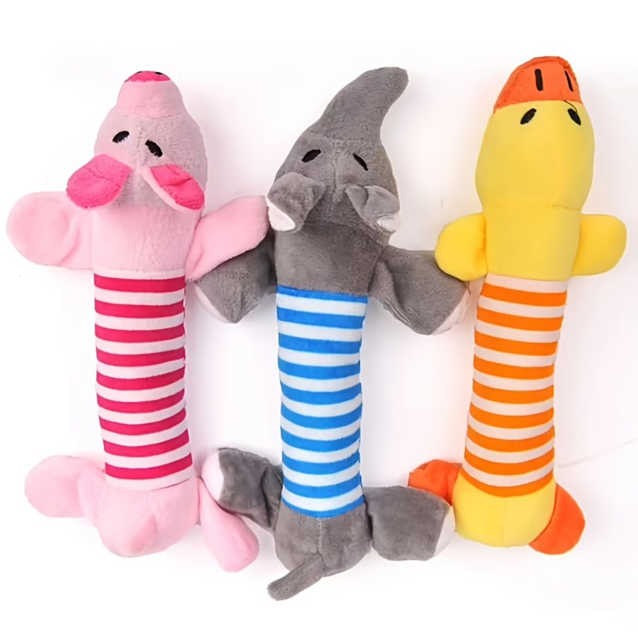 Squeaky Animal Plush Toy
