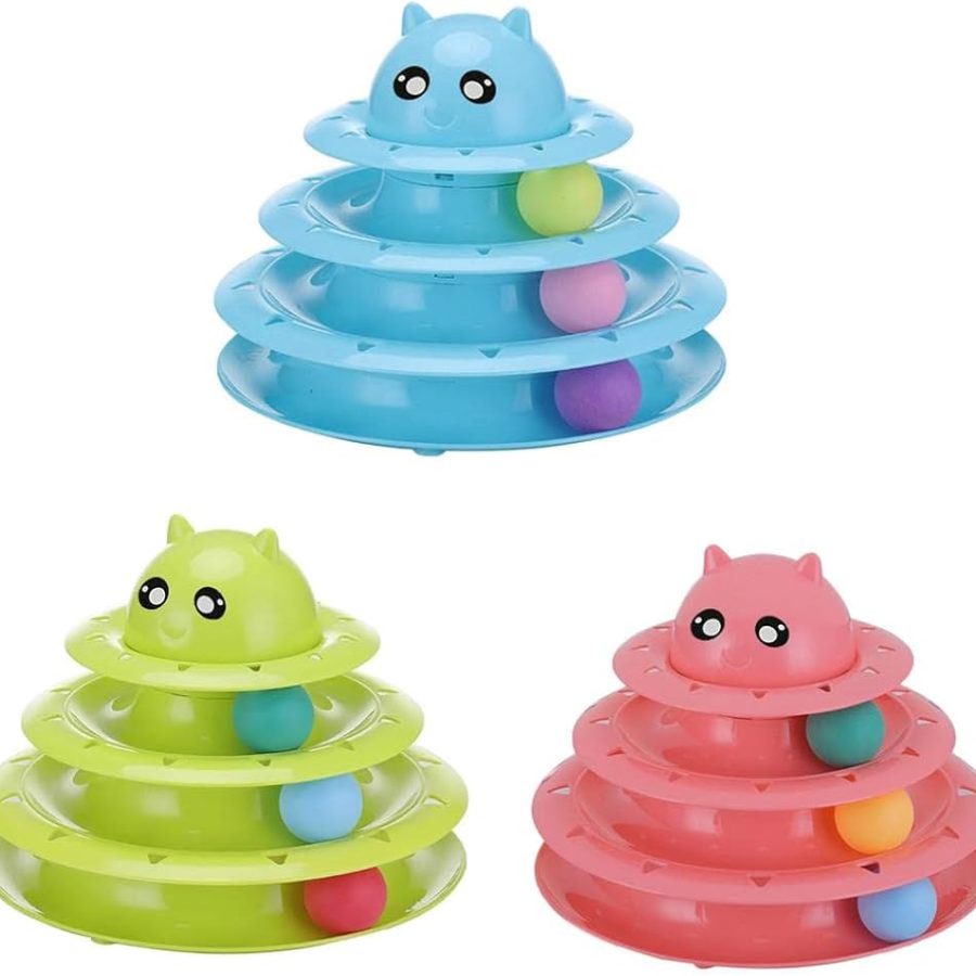 Cat Pyramid and Ball Toy
